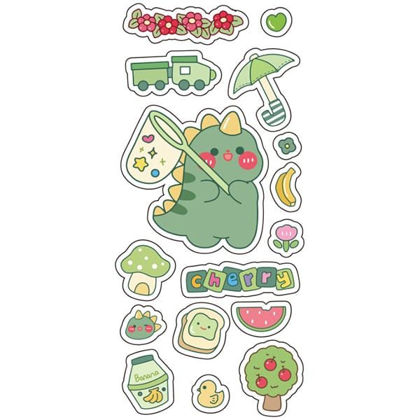  Hình dán Sticker chống nước cỡ lớn phong cách cute Instagram 