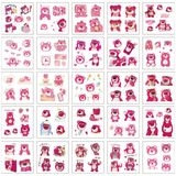  Hình dán Sticker chống nước Losto Gấu dâu 