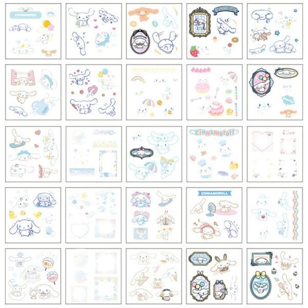  Hình dán Sticker chống nước Sanrio Thỏ Cinnamoroll 