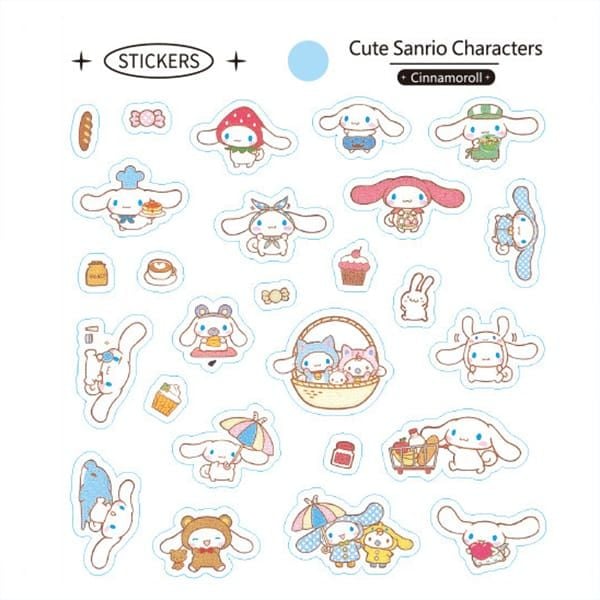  Hình dán Sticker Cute Sanrio Family Characters 