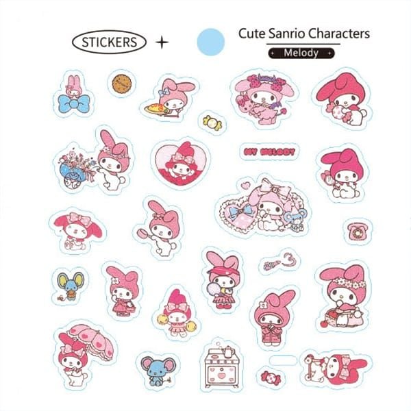  Hình dán Sticker Cute Sanrio Family Characters 