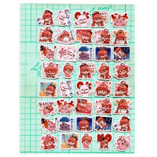  Hình dán sticker emoji biểu cảm Vtuber Hololive 