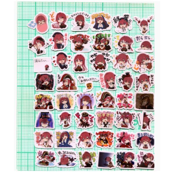  Hình dán sticker emoji biểu cảm Vtuber Hololive 
