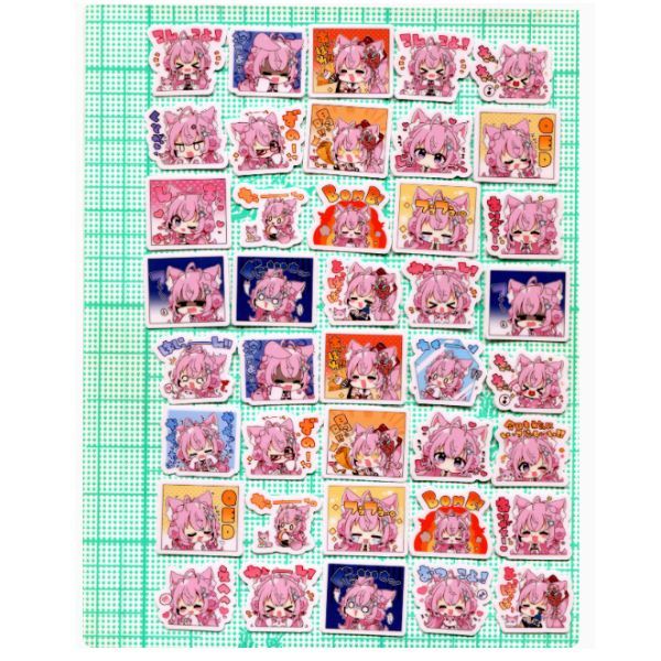  Hình dán sticker emoji biểu cảm Vtuber Hololive 