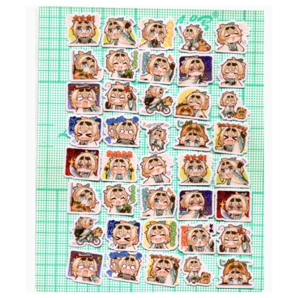  Hình dán sticker emoji biểu cảm Vtuber Hololive 