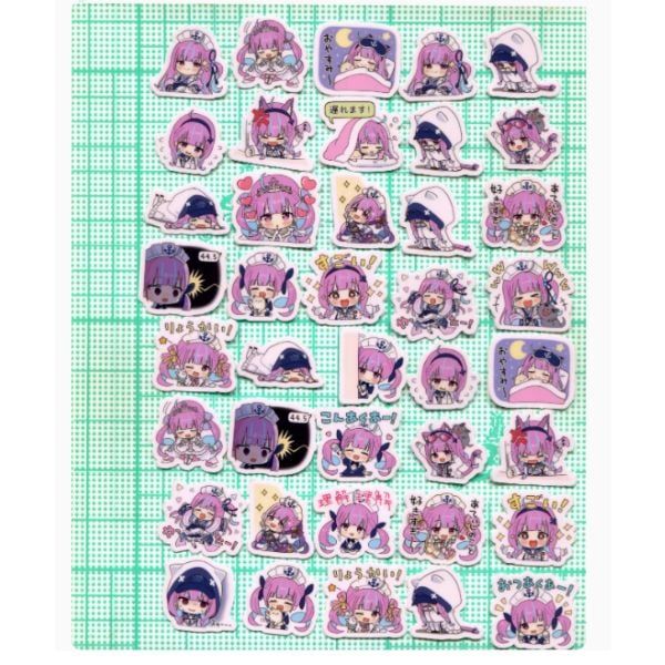  Hình dán sticker emoji biểu cảm Vtuber Hololive 