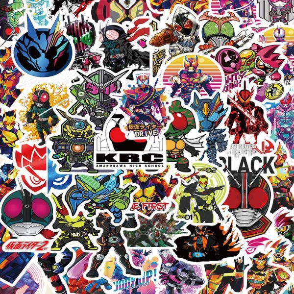  Hình dán sticker Kamen Rider tổng hợp 50 cái 