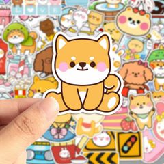 Hình dán sticker những người bạn thú cưng tổng hợp 50 cái Vol 1