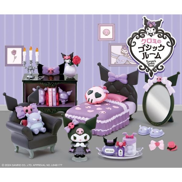  Kuromi's Gothic Room Blind Box - Mô hình chính hãng Re-Ment 