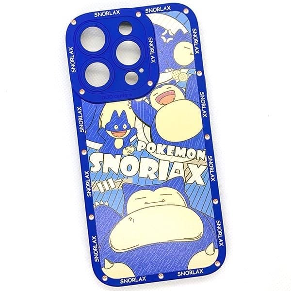  Ốp lưng Pokemon Snorlax cao cấp cho iPhone 15/Plus/Pro/Pro Max iPhone 16 Pro/Pro Max 