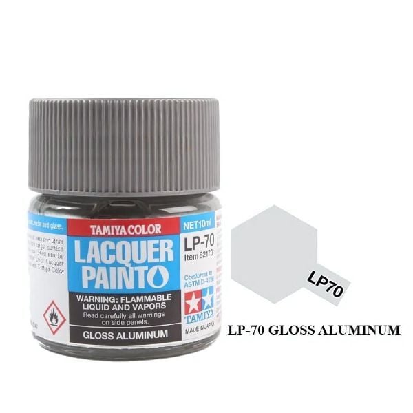  Sơn mô hình Tamiya Lacquer LP-70 Gloss Aluminum - 82170 