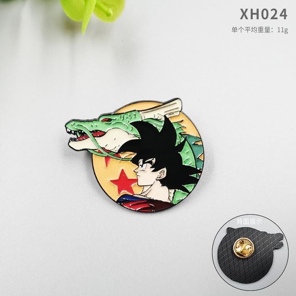 Huy hiệu kim loại Dragon Ball Goku và Rồng Thần nhỏ nhắn và đáng yêu, rất được yêu thích tại nShop bởi các tín đồ anime