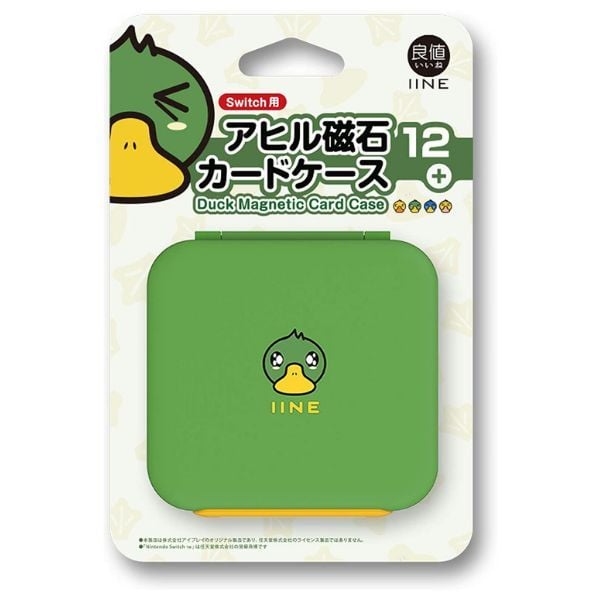  Hộp đựng băng game Nintendo Switch nắp từ tính 12 ngăn IINE - Green Duck 