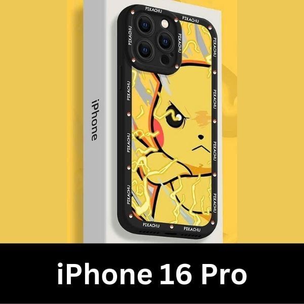  Ốp Điện Thoại iPhone 16 Pro/Pro Max Pokemon Pikachu Phẫn Nộ 