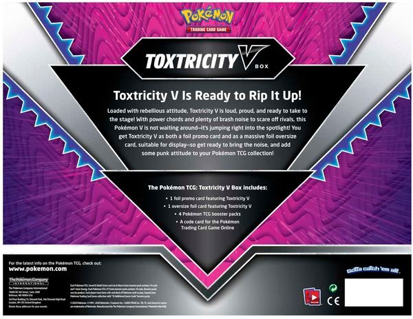 PB114 - Thẻ Bài Pokemon Toxtricity V Box 
