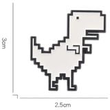  Huy hiệu pin cài áo hình Khủng long T-rex Internet Chrome Dino 