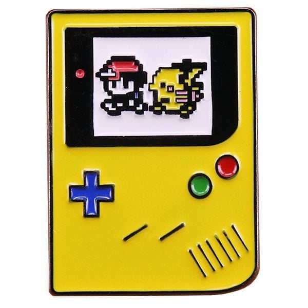 Huy hiệu đính áo retro GameBoy Color Pokemon