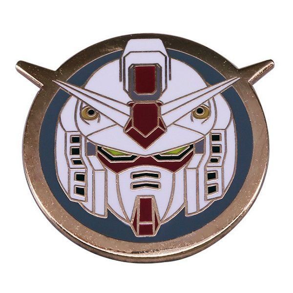  Huy hiệu logo tròn hình đầu RX-78-2 Gundam 