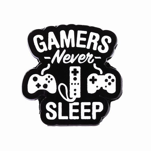 Huy hiệu pin cài áo Icon Gamer Eat Sleep Game