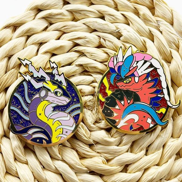  Pin cài áo Paldea Legend Pokemon Scarlet Violet Miraidon Koraidon 