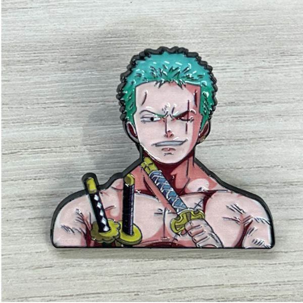  Huy hiệu Pin cài kim loại One Piece Zoro nháy mắt 