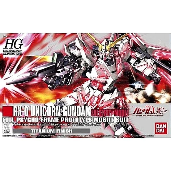 Shop Gundam Store VN Mô hình RX-0 Unicorn Gundam Destroy Mode Titanium Finish chính hãng Bandai