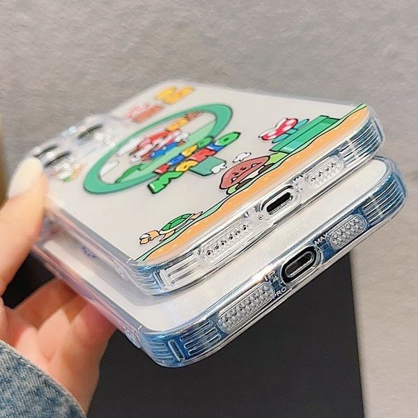  Ốp Điện Thoại iPhone 16 Pro/Pro Max Mario Khung Tròn 