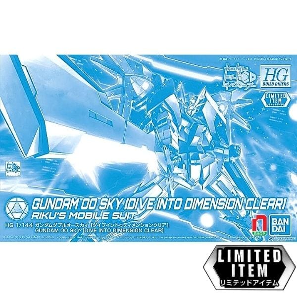 Shop Gundam Việt Nam Mô hình Limited Gundam 00 Sky Dive Into Dimension Clear Ver trong suốt chính hãng giá rẻ nhất