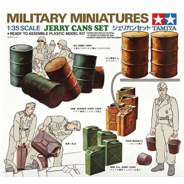 Jerry Can Set 1/35 - Mô hình Tamiya 35026 chính hãng