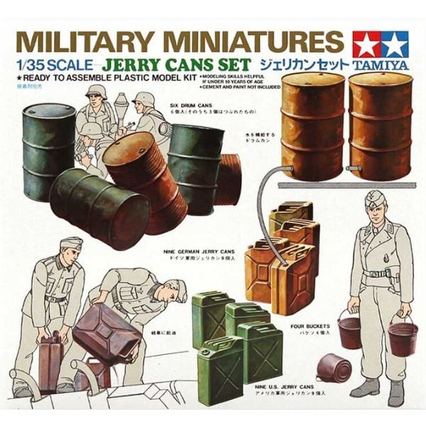  Jerry Can Set 1/35 - Mô hình Tamiya 35026 