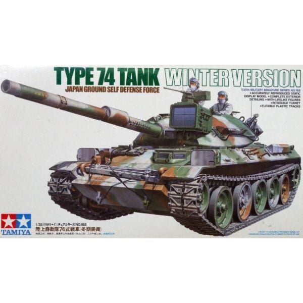 JGSDF Type 74 Tank Winter Version 1/35 - Mô hình Tamiya 35168 chính hãng