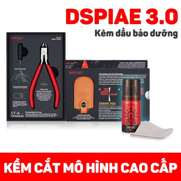  Kềm cắt Gundam cao cấp DSPIAE + dầu bảo dưỡng (Single Blade Nipper ST-A 3.0) 