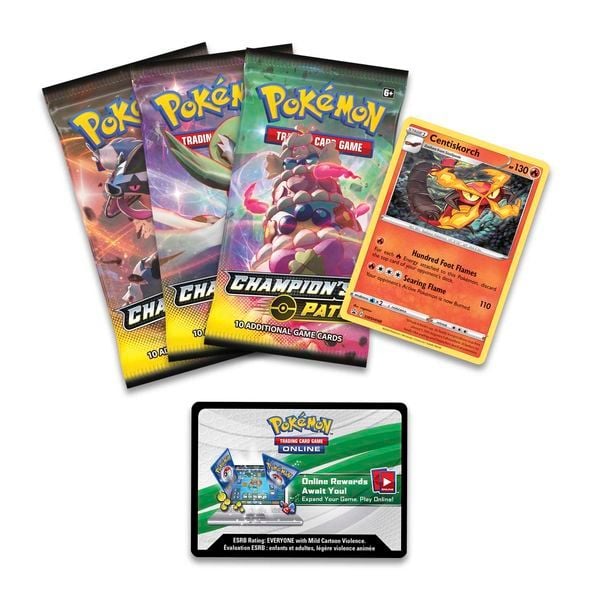 Thẻ bài Pokemon Motostoke Gym Champion's Path Pin Collection chính hãng