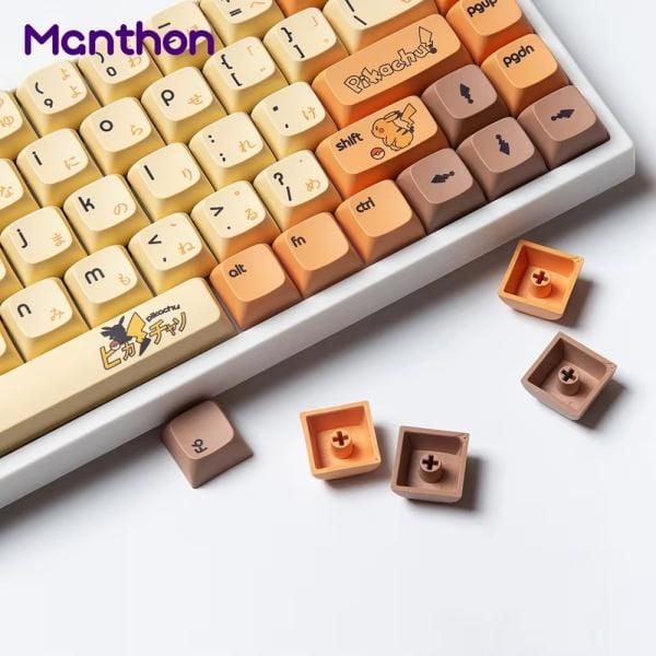  Bộ Keycap bàn phím cơ Manthon Pokemon Pikachu 
