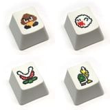  Set 16 nút Keycap Super Mario Pixel Retro Art cho phím cơ 