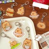 Móc khóa nhựa hình chuột lang nước Capybara Vol 1 