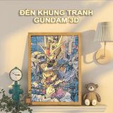  Khung tranh đèn LED 3D Gundam 