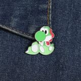  Huy hiệu pin kim loại Mario Yoshi nở trứng 