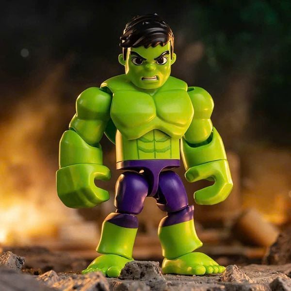Spidey Amazing Friends Hulk Model Kit Blokees 74817 mô hình lắp ráp đẹp mắt cử động tạo dáng linh hoạt