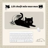  Lót chuột Mèo Đen Đáng Yêu Cổ Điển 