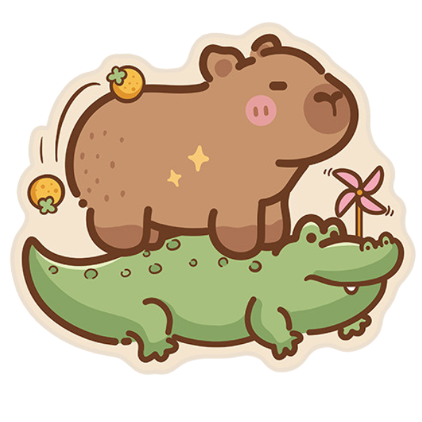  Lót Chuột Trang Trí Bo Viền Capybara Vol 1 