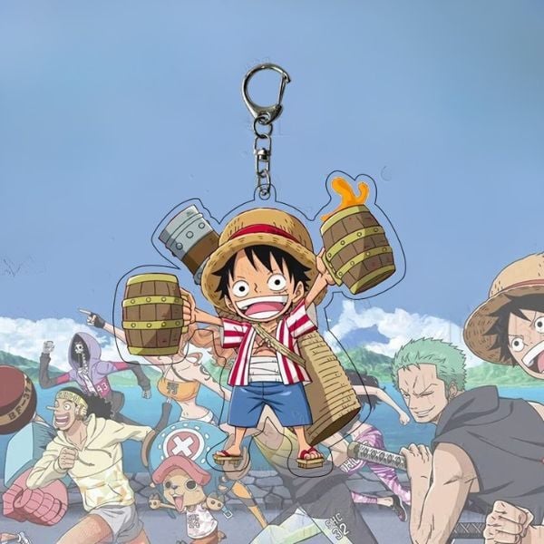  Móc khóa mica One Piece chibi 
