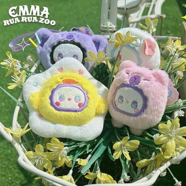  Hộp Mù Lucky Emma Rua Rua Zoo Scented Plush Keychain Ver 2 Blind Box 