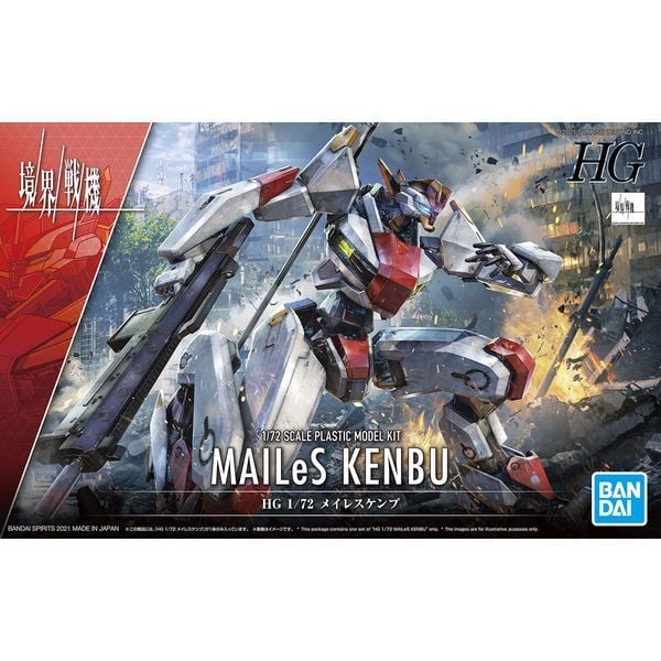 MAILeS Kenbu - Kyoukai Senki - HG 1/72 chính hãng Bandai siêu đẹp