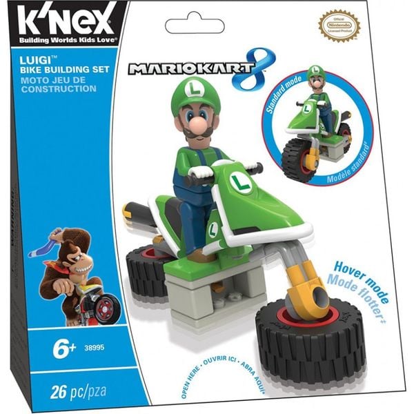 K'NEX MARIO KART 8 - LUIGI BIKE BUILDING SET