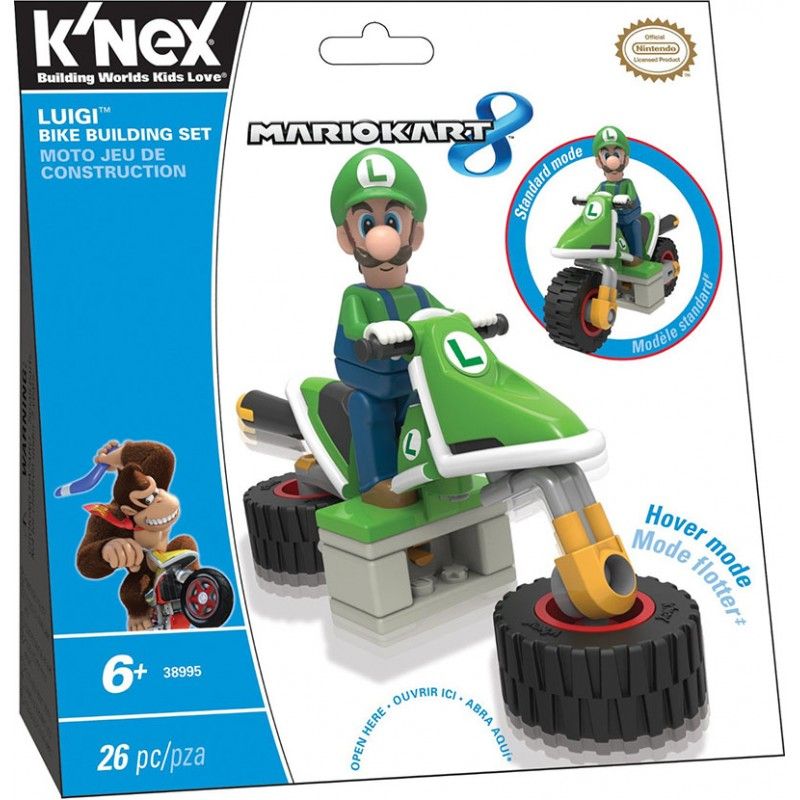  K'NEX MARIO KART 8 - LUIGI BIKE BUILDING SET 