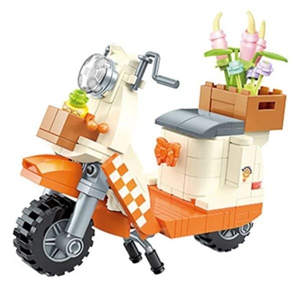  Mô hình lắp ráp Jaki Flowers Motorcycle 