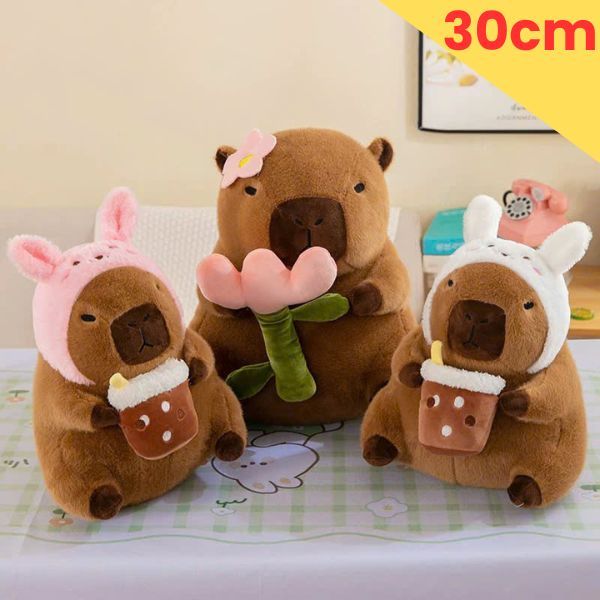 Gấu bông chuột lang nước Capybara 30cm đáng yêu mềm mại, kích thước lớn ôm cực thích món quà lý tưởng cho mọi lứa tuổi