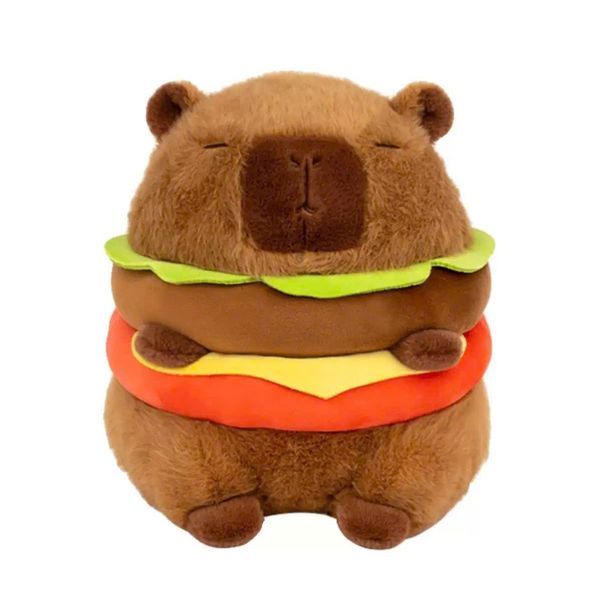 Gấu bông chuột lang nước Capybara hamburger 40cm mềm mại, kích thước lớn ôm cực thích món quà lý tưởng cho mọi lứa tuổi