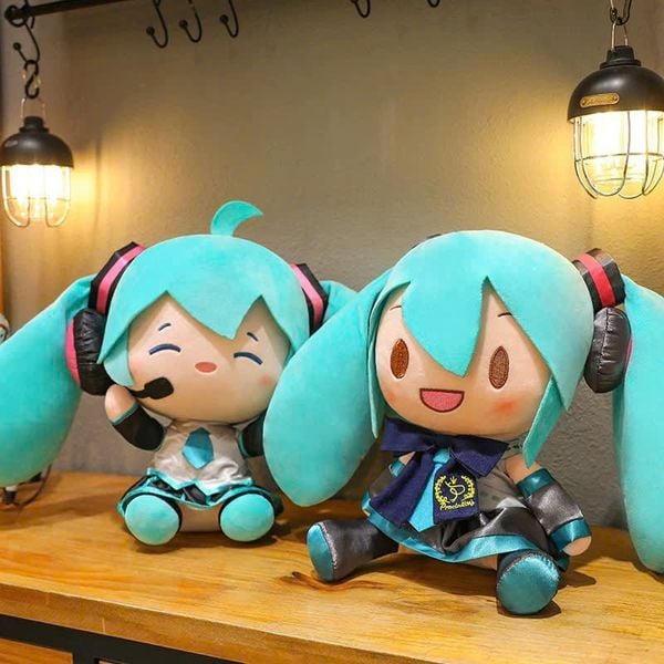 Gấu Bông Vocaloid Hatsune Miku 30cm mềm mại, kích thước lớn ôm cực thích món quà lý tưởng cho mọi lứa tuổi
